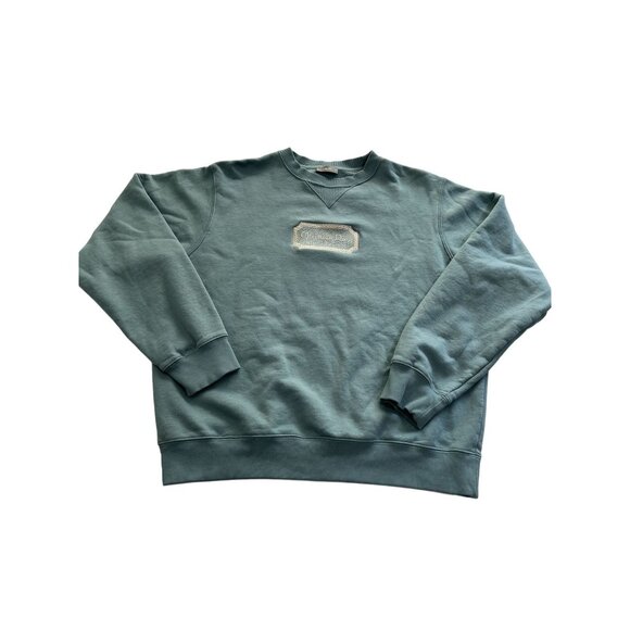 Christian Dior Men's Blue Logo Patch Round-neck Sweater - Picture 1 of 3
